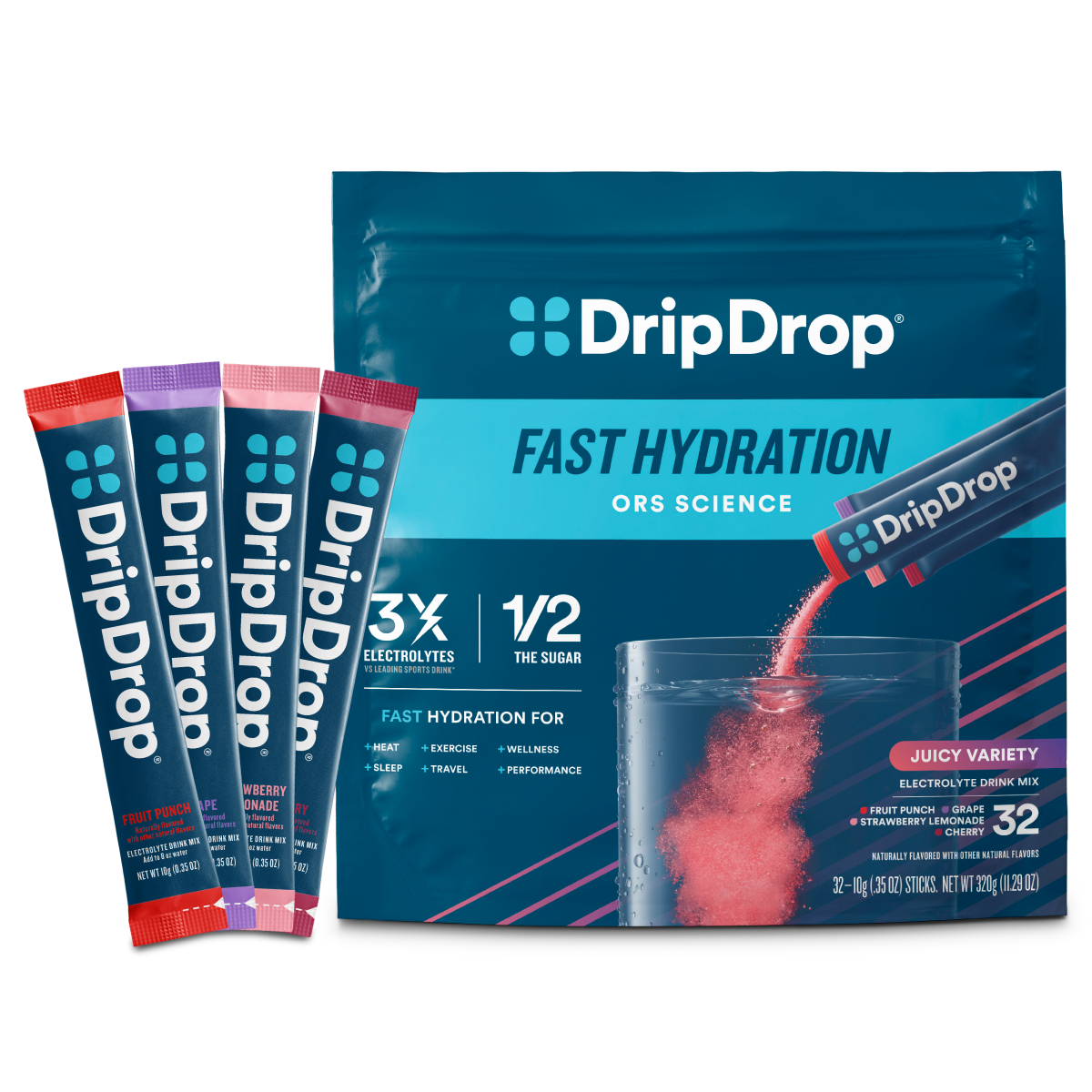 dripdrop-juicy-variety-pack-electrolyte-powder-8-oz-sticks-32-count-q1 Juicy_Variety_-_32ct_-_Transparent.png